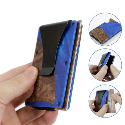 Blue wallet