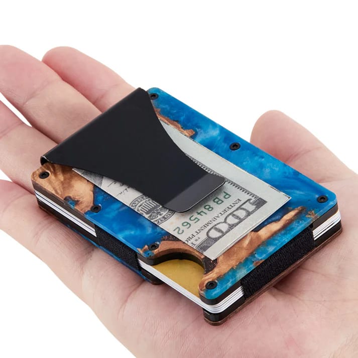 Blue wallet