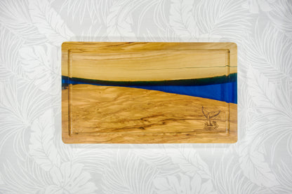 Epoxy resin Blue whale tale board